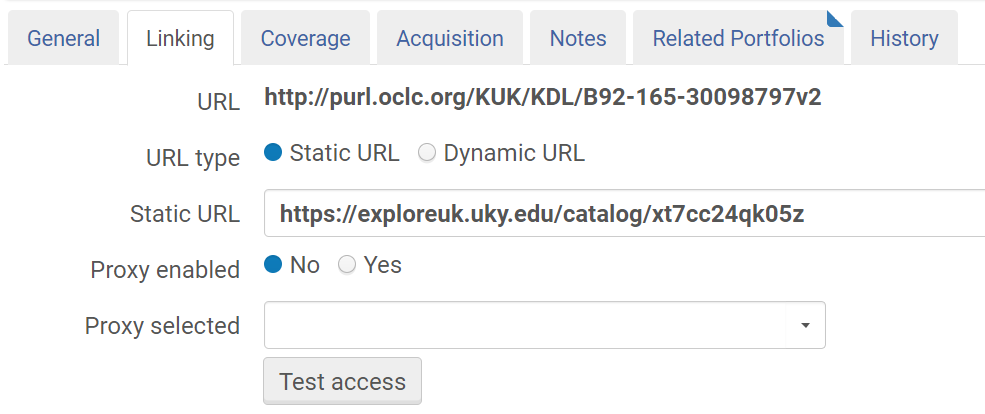 Screenshot of portfolio with URL you can't edit